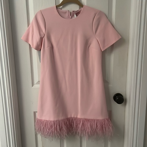 NWT Likely Pink Feather Dress - Picture 1 of 4